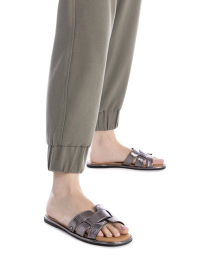 Sandalia de mujer Refresh flat plomo MokaBoutiqueCR