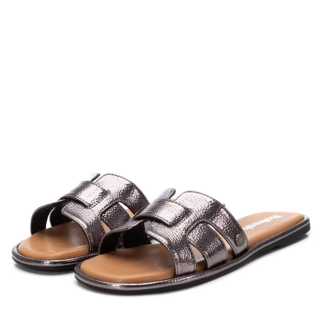 Sandalia de mujer Refresh flat plomo MokaBoutiqueCR