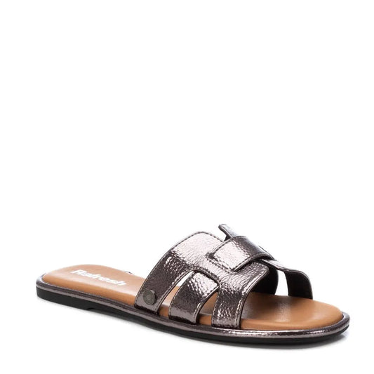 Sandalia de mujer Refresh flat plomo MokaBoutiqueCR