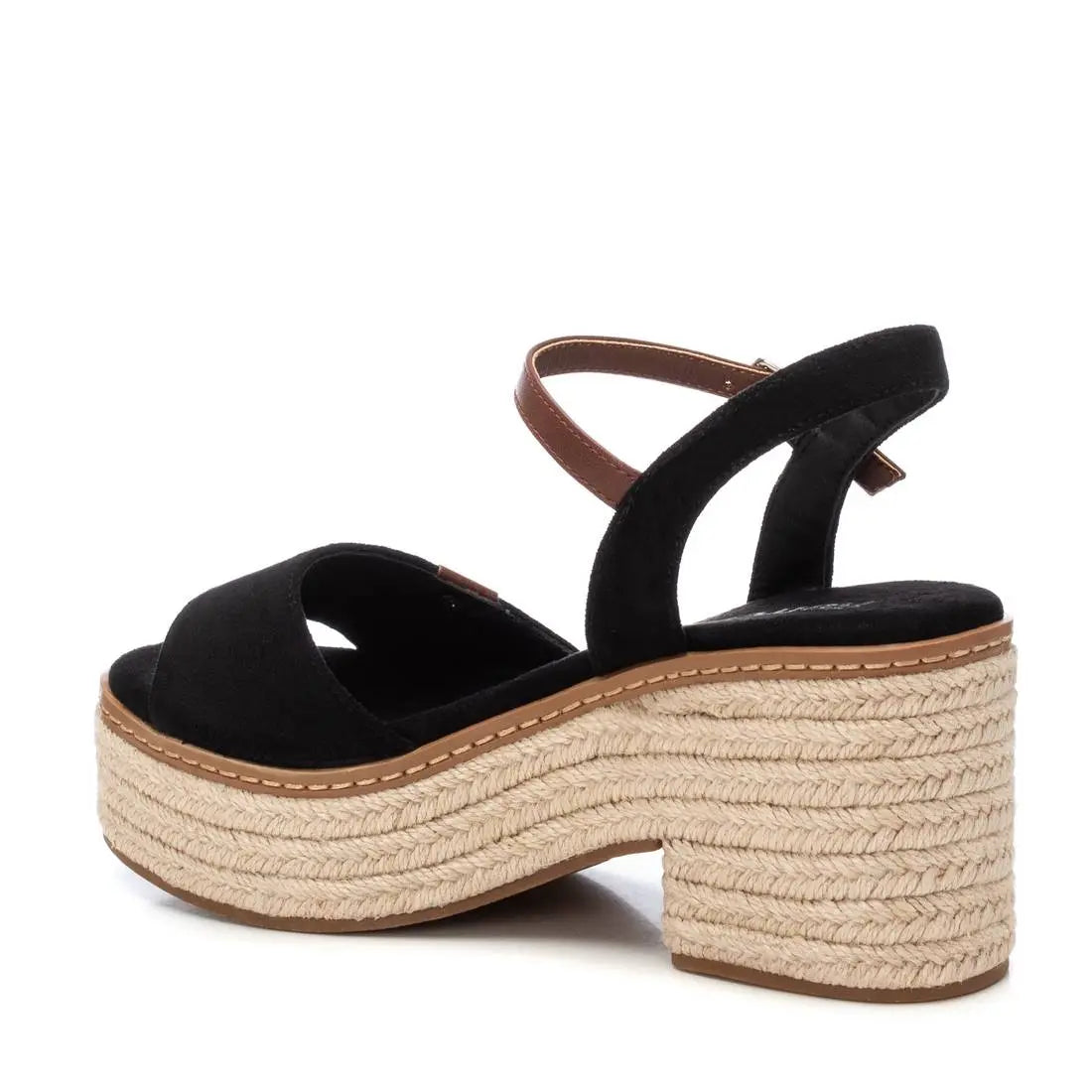 Sandalia de mujer Refresh negra MokaBoutiqueCR