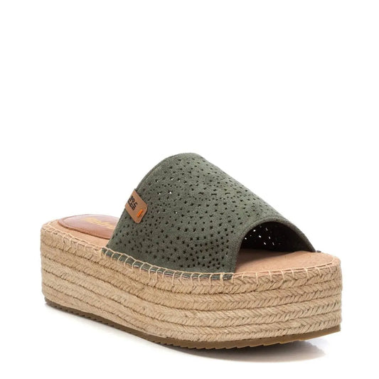 Sandalia de mujer Refresh plataforma verde MokaBoutiqueCR
