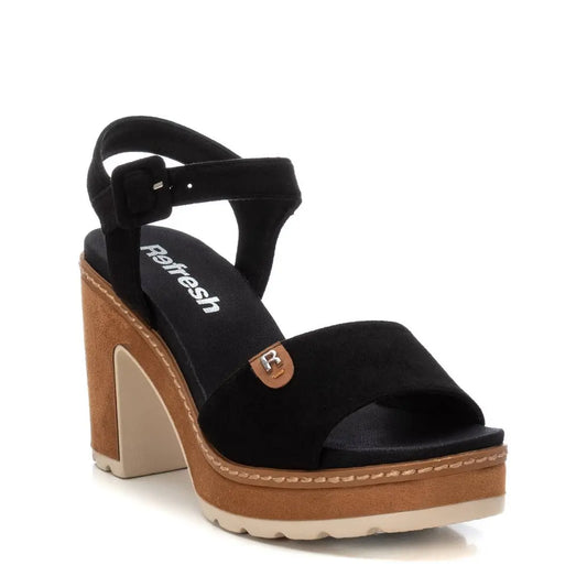 Sandalia mujer Refresh negra MokaBoutiqueCR