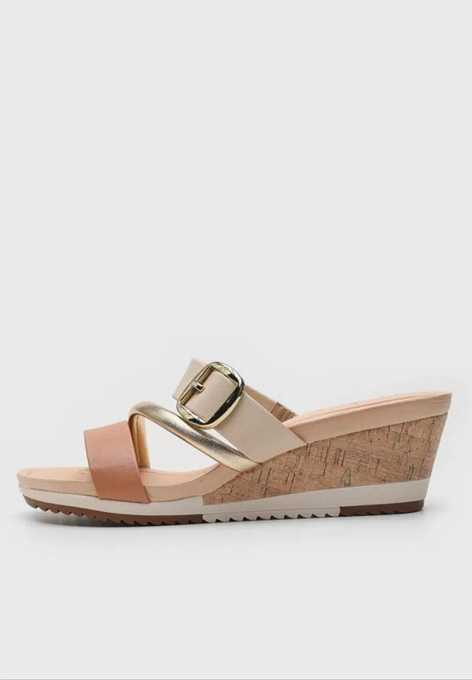 Sandalia plataforma Modare color nude MokaBoutiqueCR