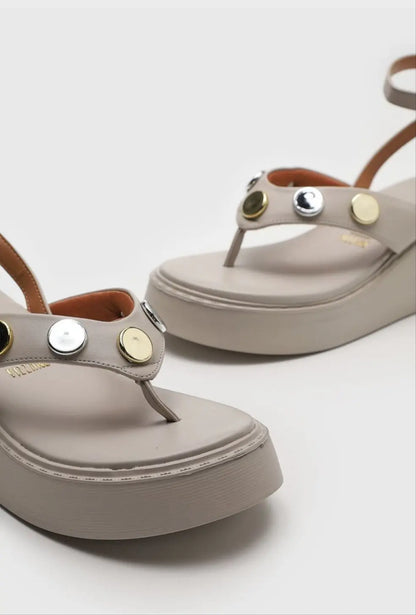 Sandalias Vizzano tobillera gris MokaBoutiqueCR