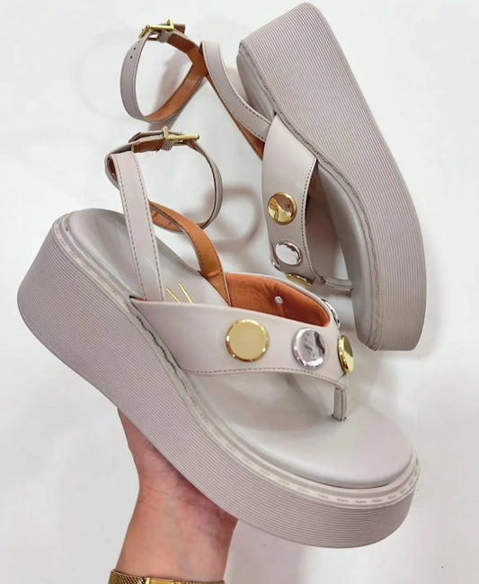 Sandalias Vizzano tobillera gris MokaBoutiqueCR