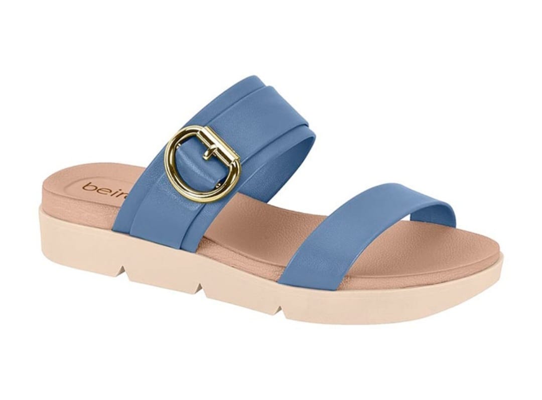 Sandalias celestes Beira Rio Oferta!! MokaBoutiqueCR