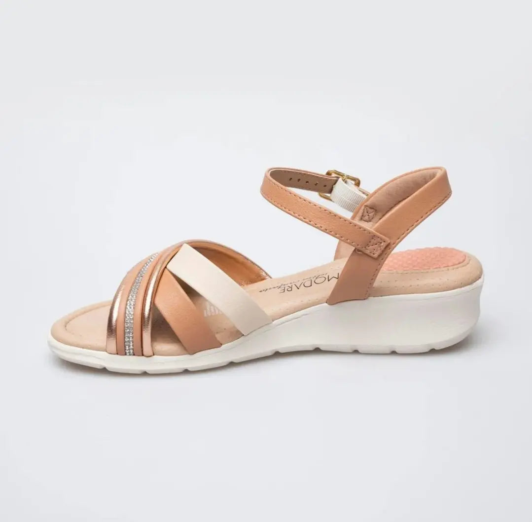 Sandalias plataforma Modare Oro Rosa MokaBoutiqueCR
