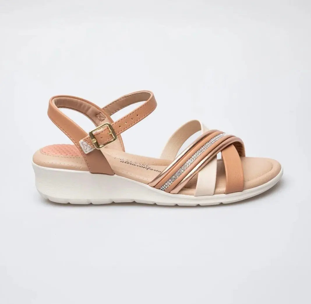 Sandalias plataforma Modare Oro Rosa MokaBoutiqueCR