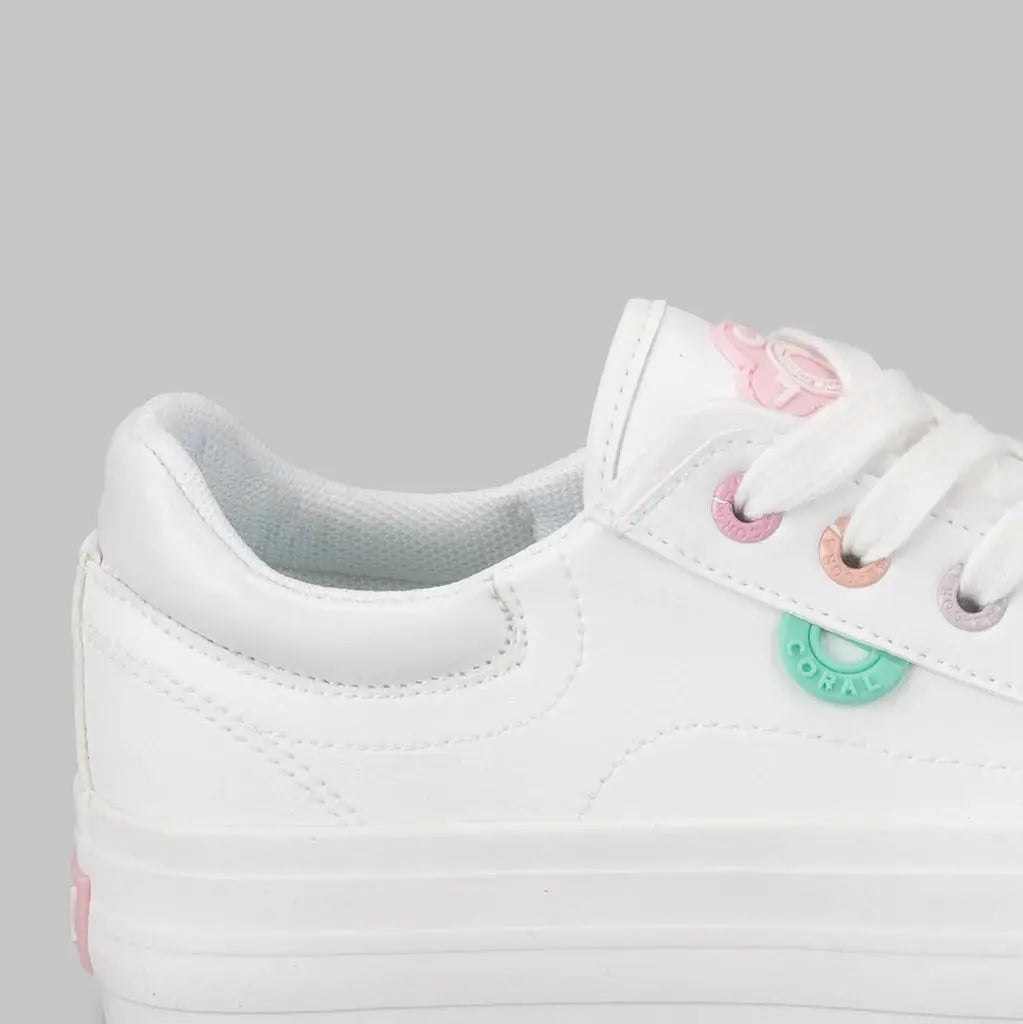 Tenis Coral Kylie 3 Blanco MokaBoutiqueCR