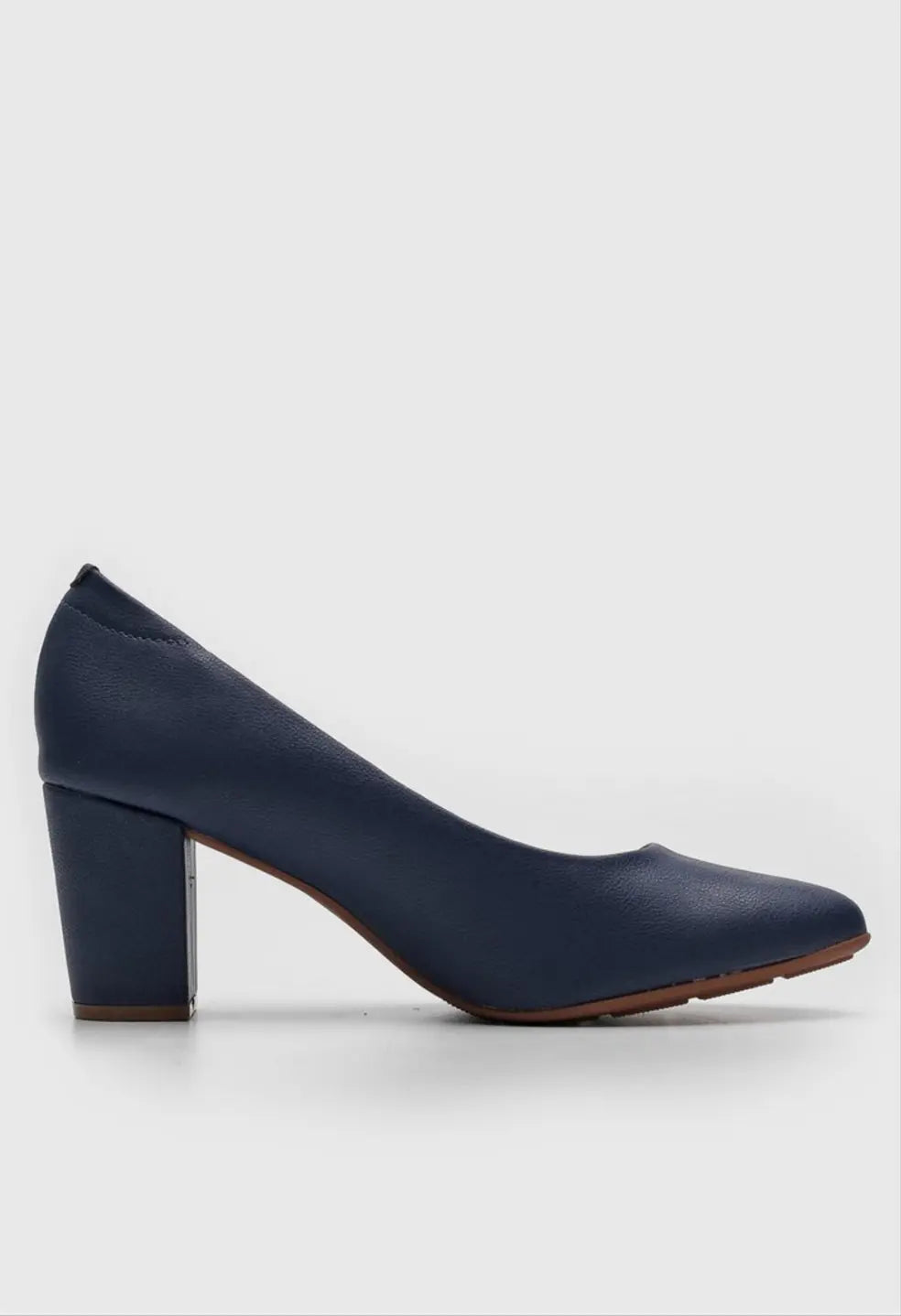 Zapato tacón cuadrado color Azul MokaBoutiqueCR