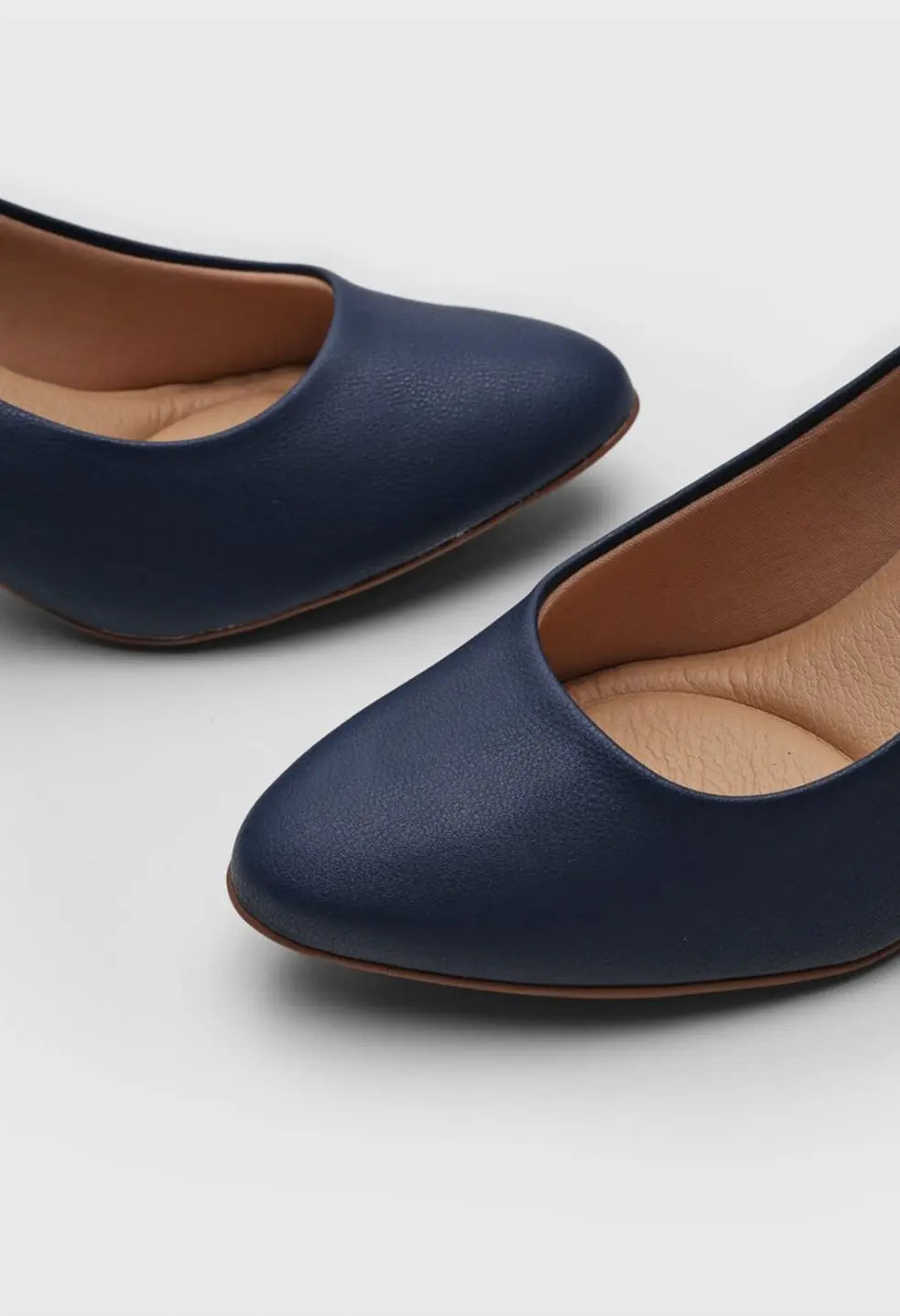 Zapato tacón cuadrado color Azul MokaBoutiqueCR