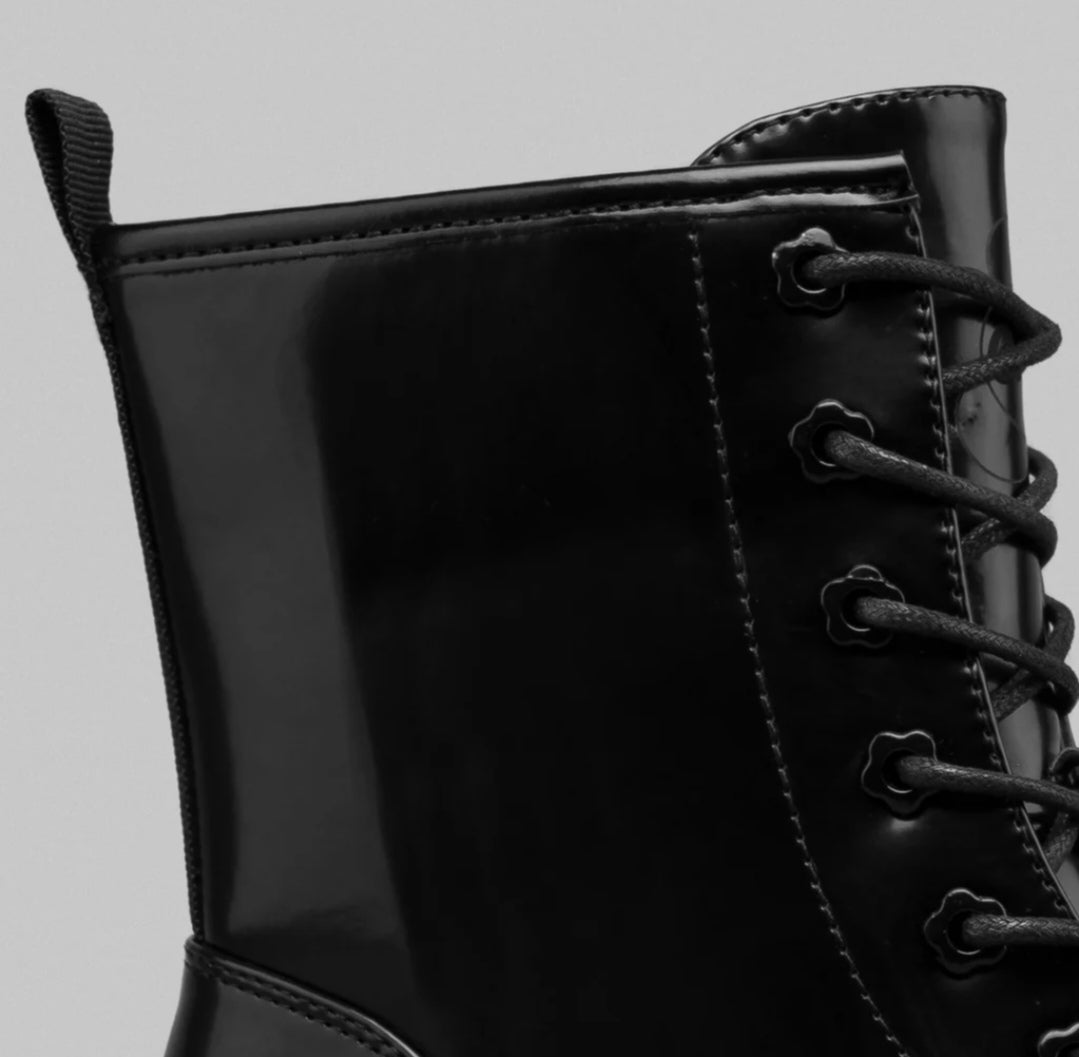 Botas Coral Whitney Black Gloss - MokaBoutiqueCR