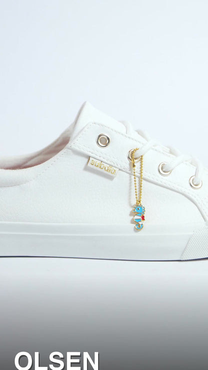 OLSEN TENIS 226 WHITE/GOLD SABATA