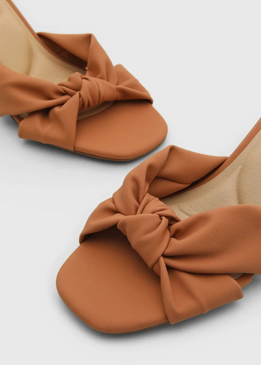 Sandalias Modare Nude tacon cuadrado