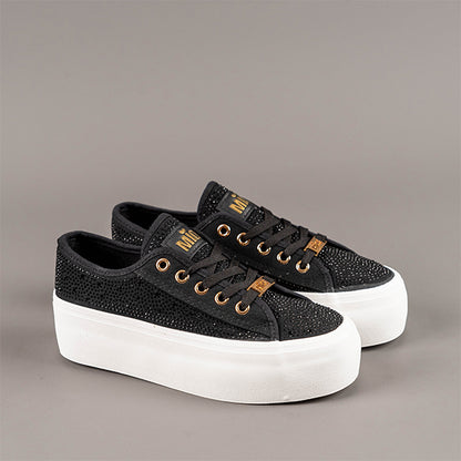 Tenis negra glitter