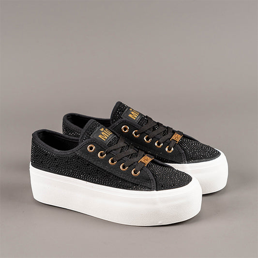 Tenis negra glitter