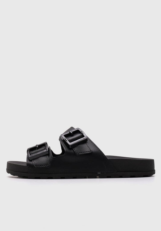 Sandalia Flat Moleca Negra