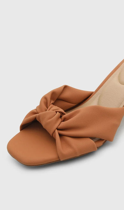 Sandalias Modare Nude tacon cuadrado
