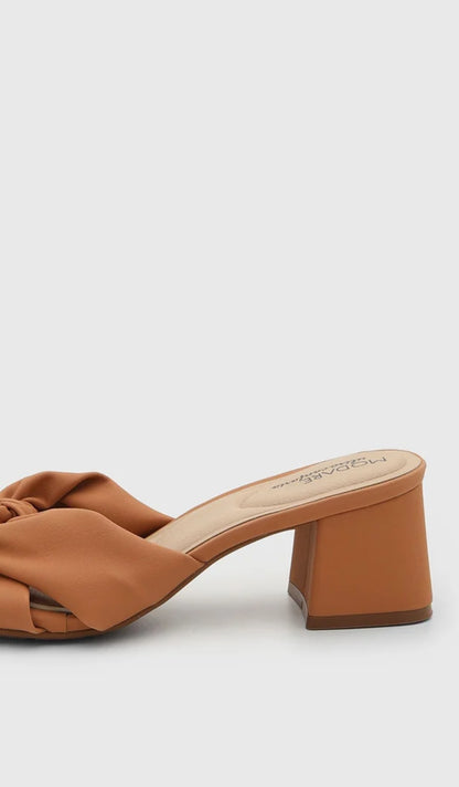 Sandalias Modare Nude tacon cuadrado