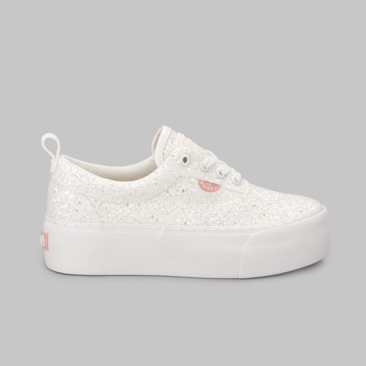 Tenis White Glitter - MokaBoutiqueCR